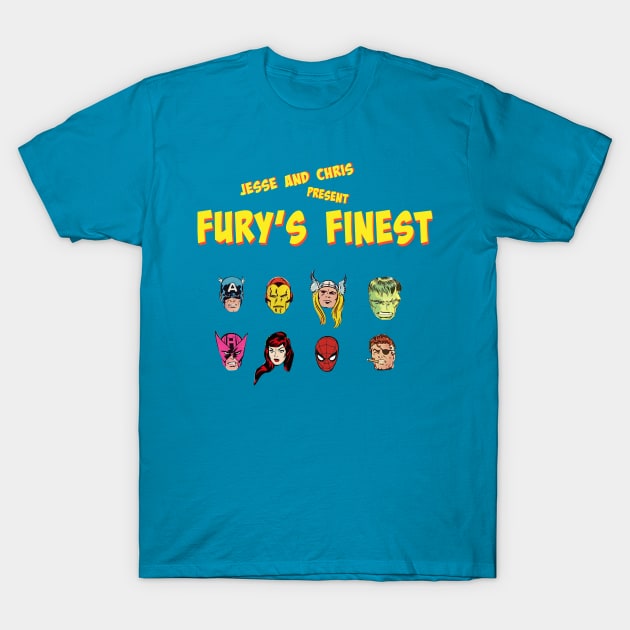 Fury's Finest Logo "Jesse and Chris present" T-Shirt by Fury's Finest